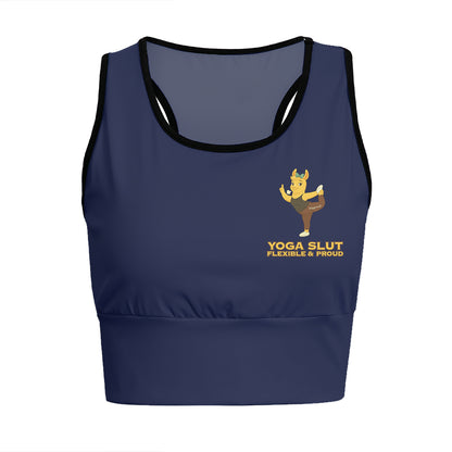 Yoga Slut – Flexible & Proud Chill Llama Yoga Women's Sports Bra