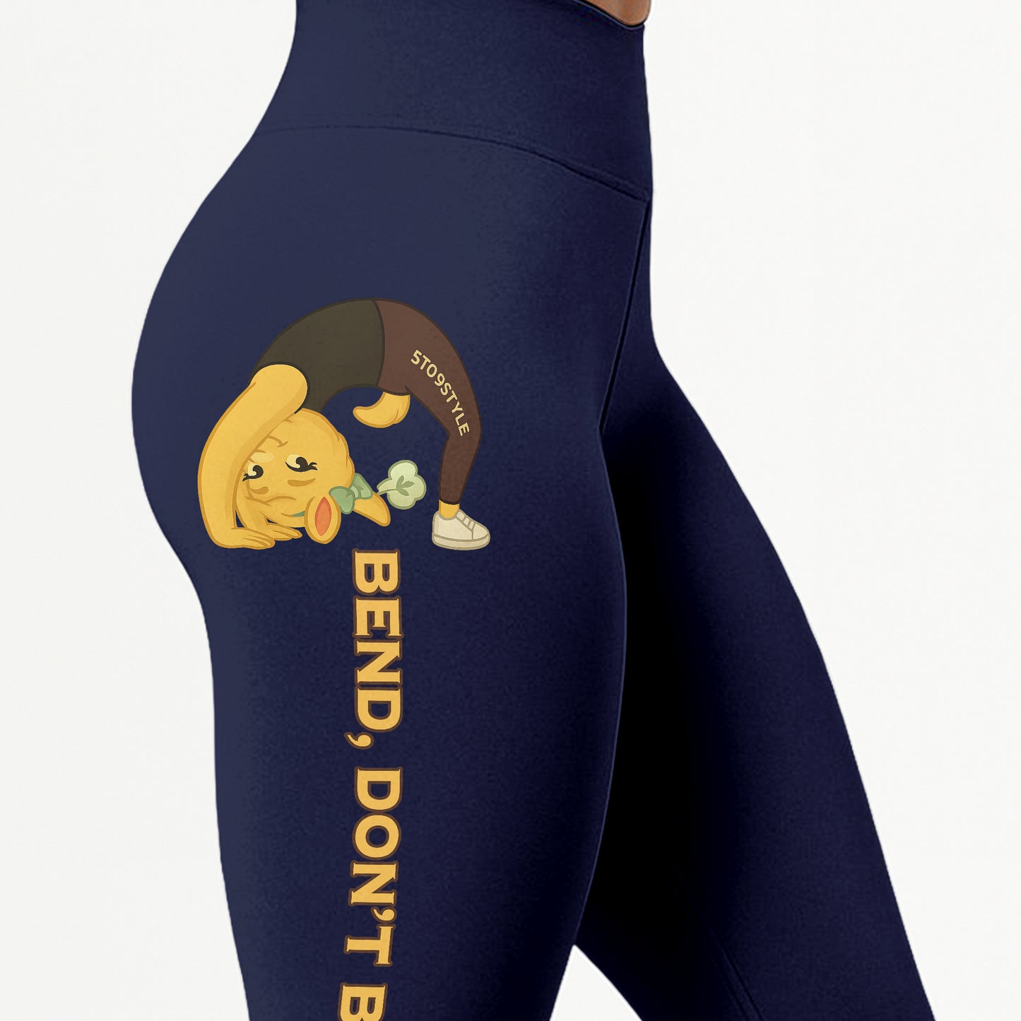 Bend, Donâ€™t Break Chill Llama Yoga Pants All-Over Print Women's High Waist Leggings | 5To9Style