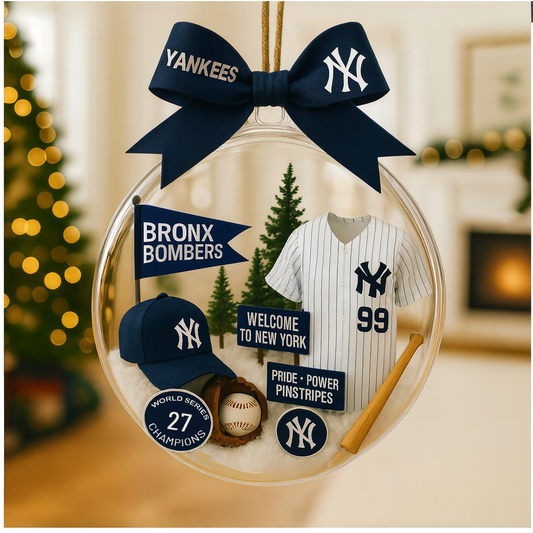 Christmas tree pendant with  uniform of American baseball team - Ornament