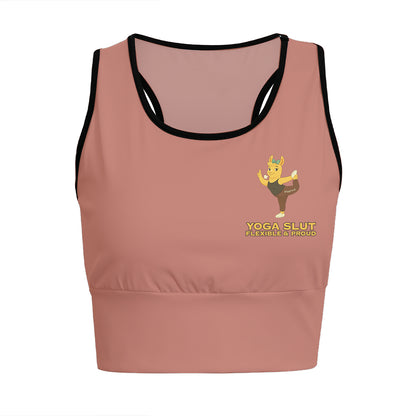 Yoga Slut – Flexible & Proud Chill Llama Yoga Women's Sports Bra