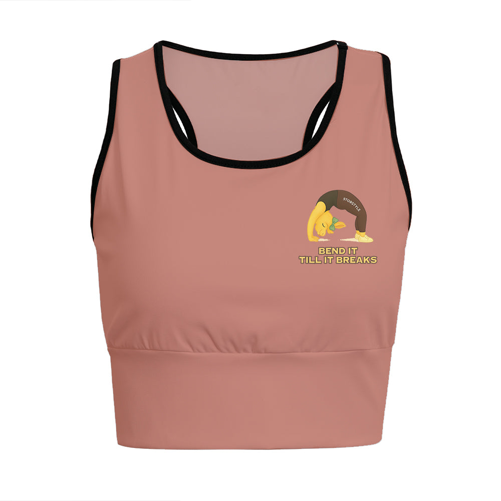 Bend It Till It Breaks Chill Llama Yoga Women's Sports Bra
