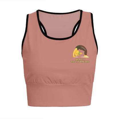 Bend It Till It Breaks Chill Llama Yoga Women's Sports Bra