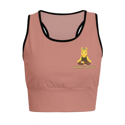Horny Lotus Chill Llama Yoga Women's Sports Bra