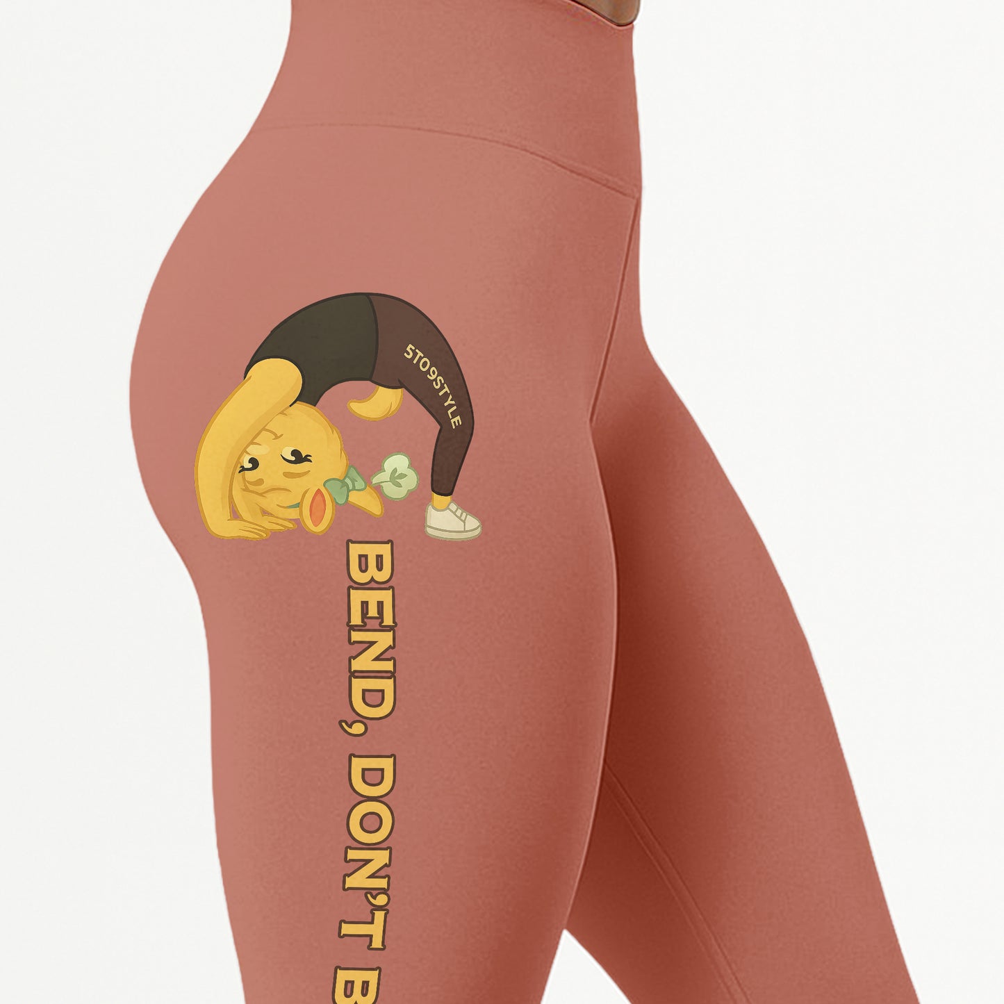 Bend, Donâ€™t Break Chill Llama Yoga Pants All-Over Print Women's High Waist Leggings | 5To9Style