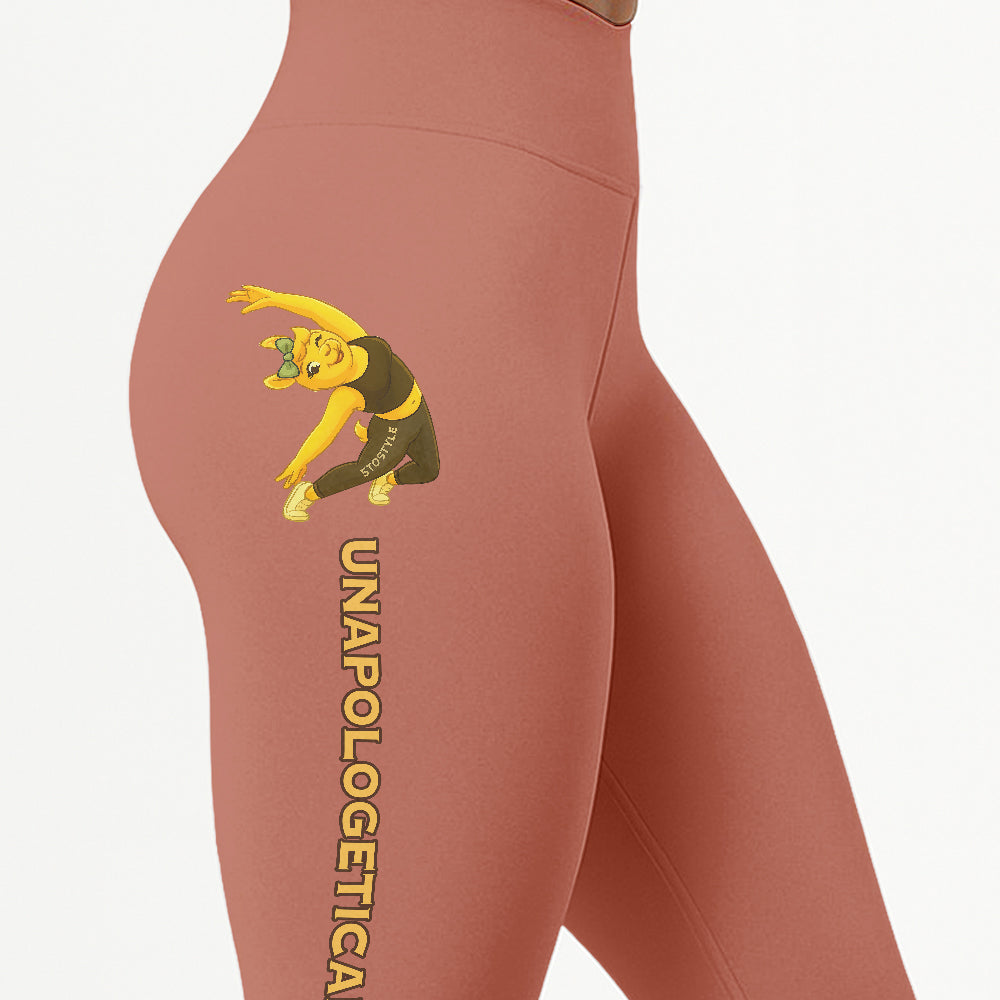 Unapologetically Me Chill Llama Yoga Pants All-Over Print Women's High Waist Leggings | 5To9Style