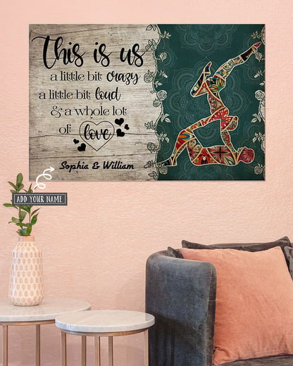 Yoga Love Peace This Is Us Personalized - Horizontal Poster - 5to9style