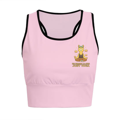 No Drama Llama Just Yoga Chill Llama Yoga Women's Sports Bra