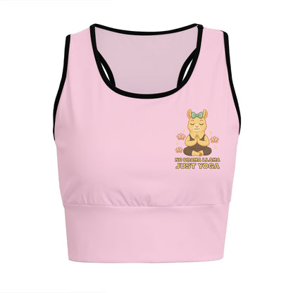 No Drama Llama Just Yoga Chill Llama Yoga Women's Sports Bra