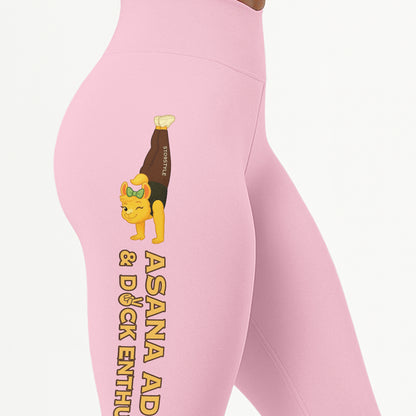 Asana Addict Chill Llama Yoga Pants All-Over Print Women's High Waist Leggings | 5To9Style