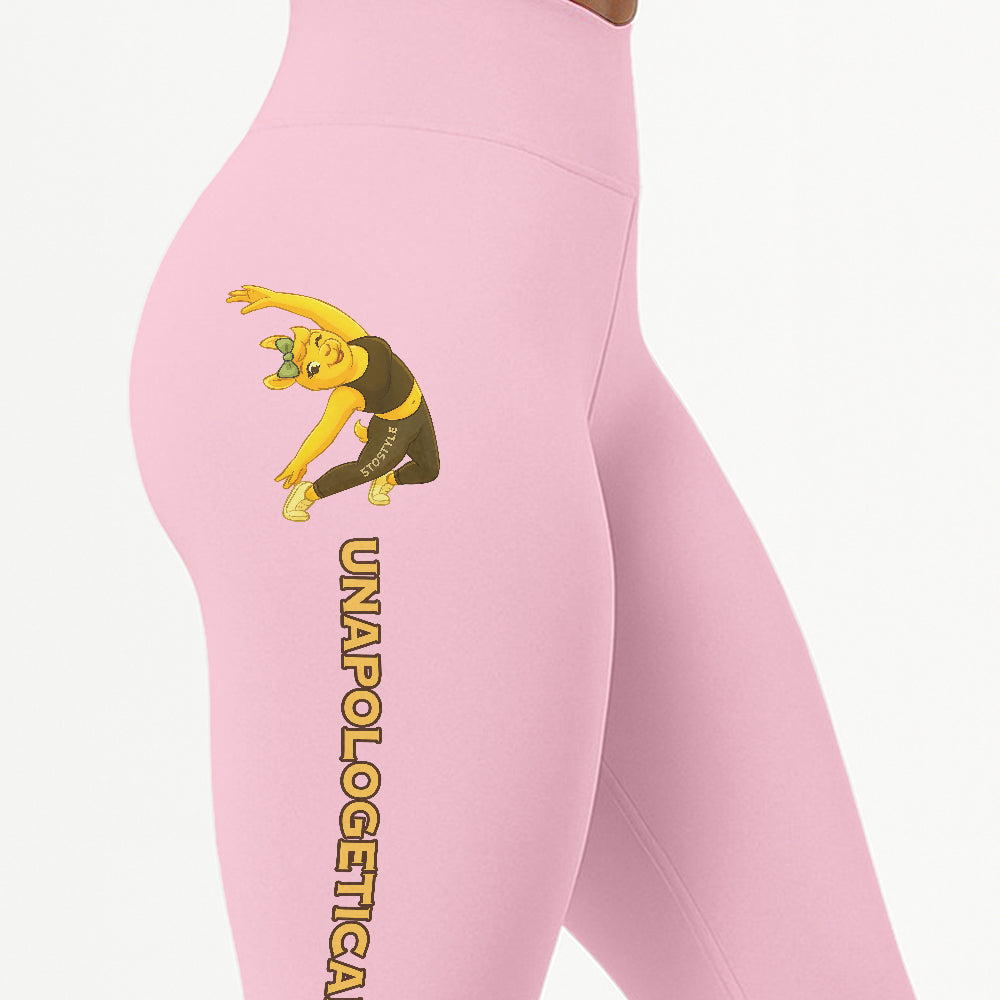 Unapologetically Me Chill Llama Yoga Pants All-Over Print Women's High Waist Leggings | 5To9Style