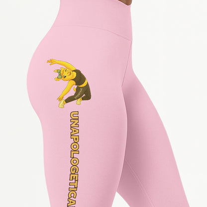 Unapologetically Me Chill Llama Yoga Pants All-Over Print Women's High Waist Leggings | 5To9Style