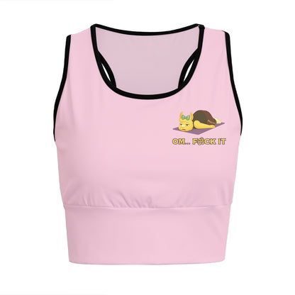 Om… Fck It Chill Llama Yoga Women's Sports Bra
