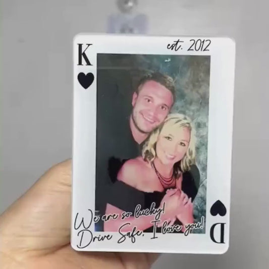 Love Gift Custom Photo, Message, Letter Car Visor Clip