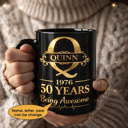 11oz Ceramic Mug Age personalized name, year, letter for birthday Hot Sale- 11oz Ceramic Mug