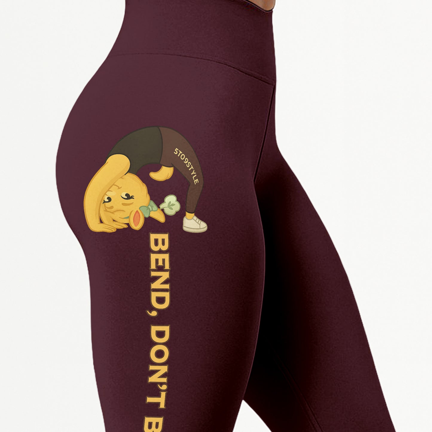 Bend, Donâ€™t Break Chill Llama Yoga Pants All-Over Print Women's High Waist Leggings | 5To9Style