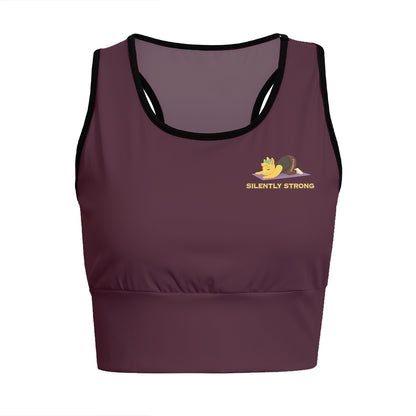 Silently Strong Chill Llama Yoga Women's Sports Bra