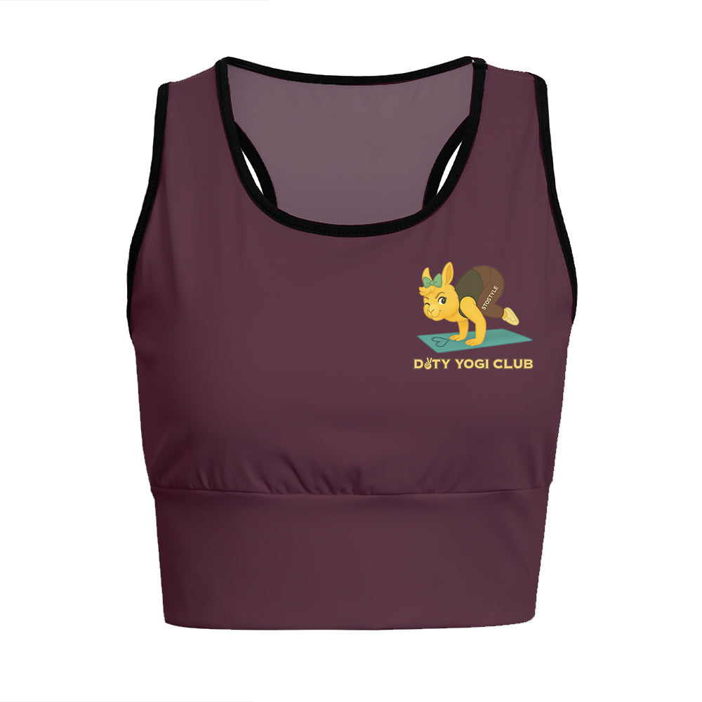 Dirty Yogi Club Chill Llama Yoga Women's Sports Bra