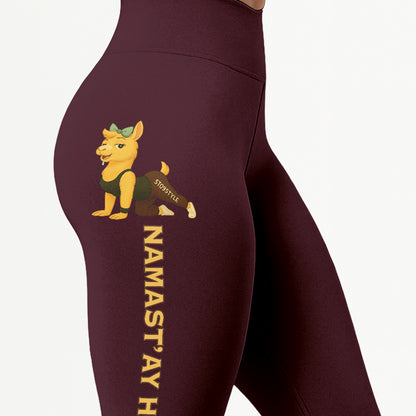Namastâ€™ay Horny Chill Llama Yoga Pants All-Over Print Women's High Waist Leggings | 5To9Style