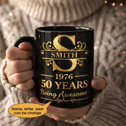 11oz Ceramic Mug Age personalized name, year, letter for birthday Hot Sale- 11oz Ceramic Mug