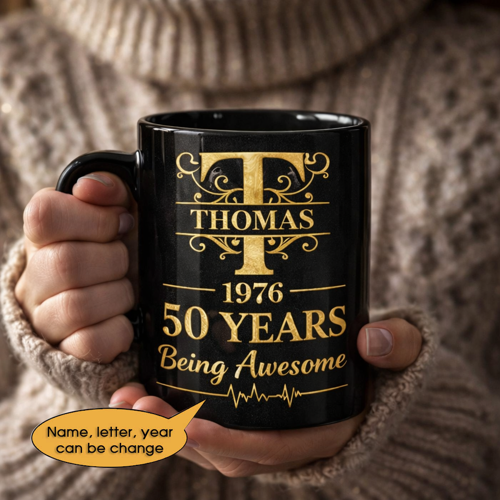 11oz Ceramic Mug Age personalized name, year, letter for birthday Hot Sale- 11oz Ceramic Mug