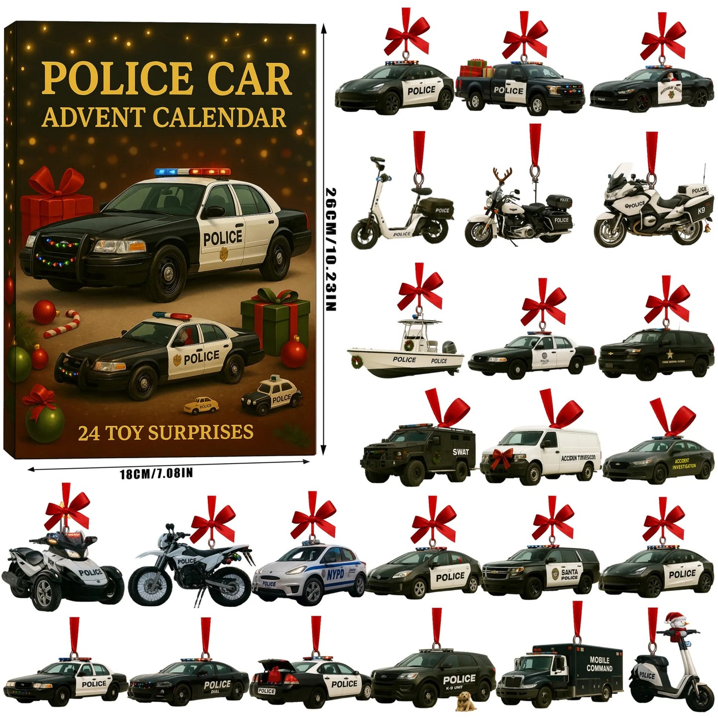Police Car Advent Calendar 2025
