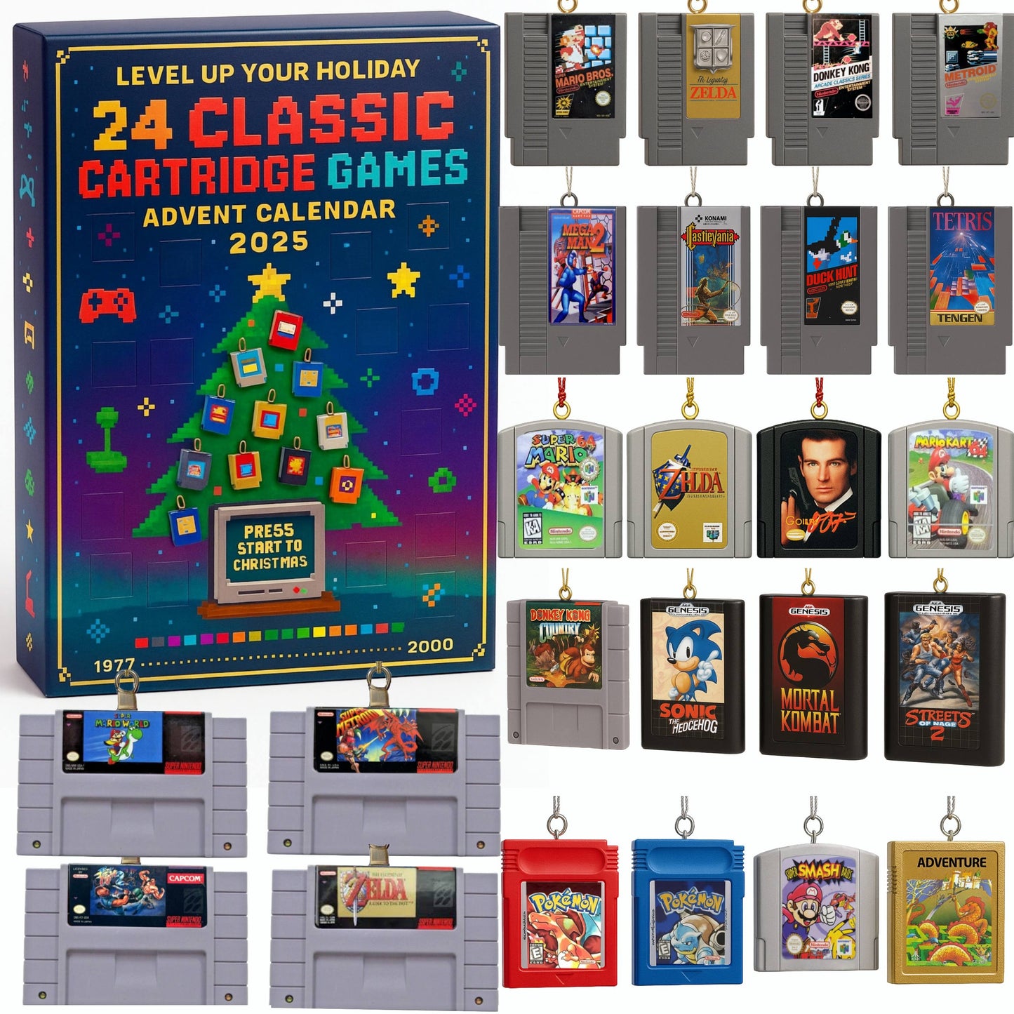 24 Classic Cartridge Game Advent Calendar 2025