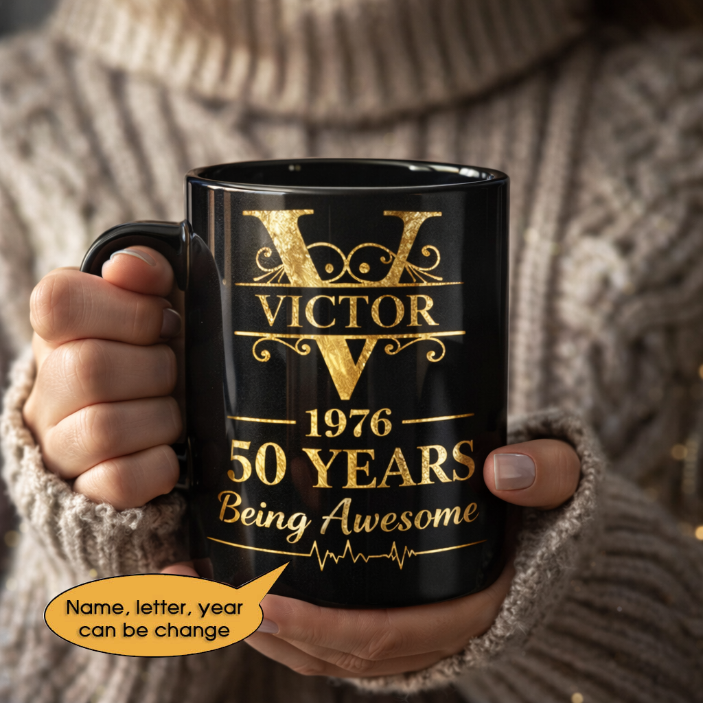 11oz Ceramic Mug Age personalized name, year, letter for birthday Hot Sale- 11oz Ceramic Mug