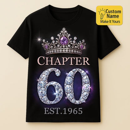 Personalized Birthday T-Shirt – Chapter 60th - Birthday Gift Ideas