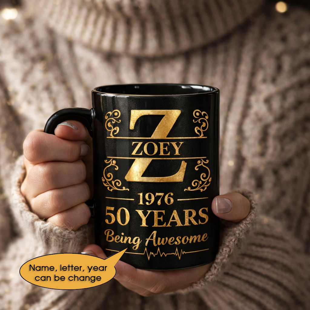 11oz Ceramic Mug Age personalized name, year, letter for birthday Hot Sale- 11oz Ceramic Mug